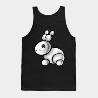 A Easter Bunny formed out of Single Easter Eggs Tank Top